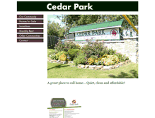 Tablet Screenshot of cedarparkmhc.com